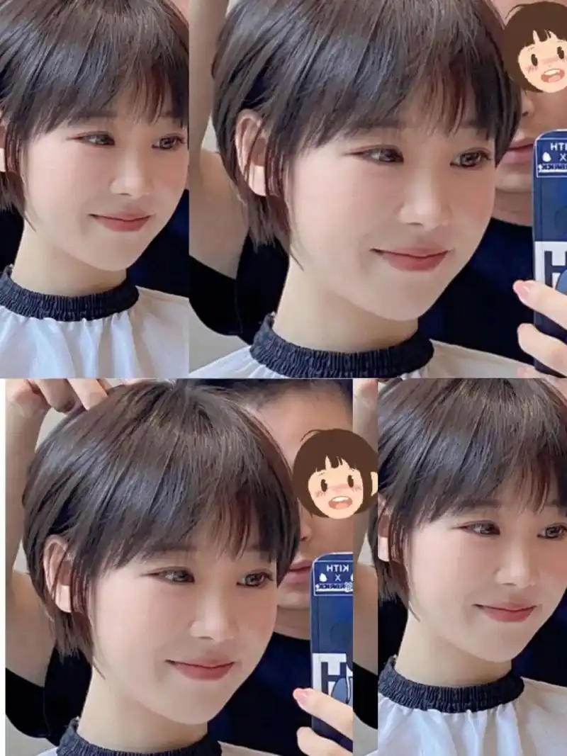 减龄哦～ 短发发型依然还是今年非常流行的发型很多时尚的美女都选择