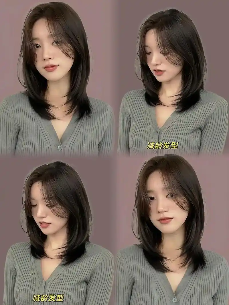 减龄齐肩发型.齐肩发是最适合女性的百搭发型! 上班族学生党各 - 抖音