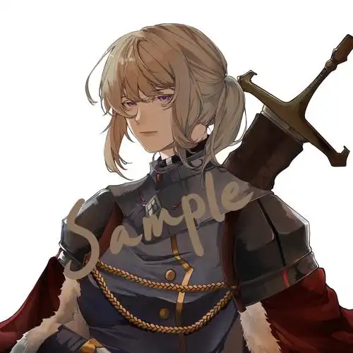 参考例图想给自家中世纪女骑士约一张古典油画头像!