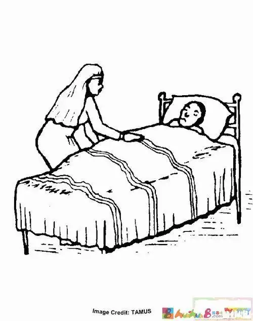 小女孩叠被子怎么画简笔画超简单