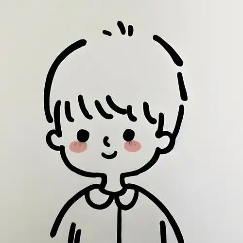 小男孩卡通头像简笔画