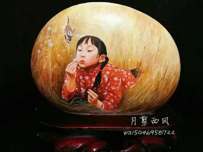 老人孩子石头画合集 - 美篇