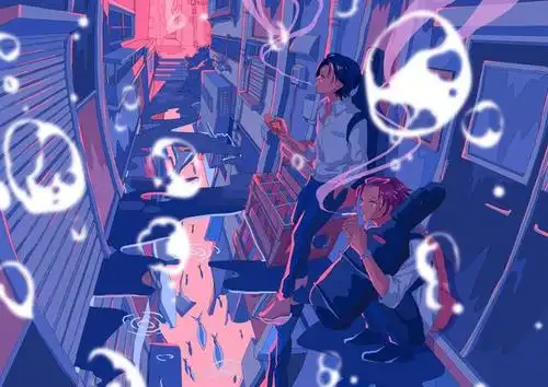 来自于日本插画师的一组画风个性的作品!色彩艳丽很有视觉冲击力