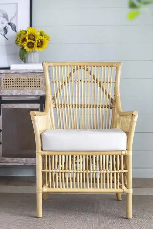 ins风户外沙发椅印尼藤椅真藤艺天然藤阳台家具别墅室内客厅沙发