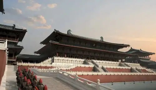 唐朝宫殿-皇宫外景 大气丝绸之路 唐朝古建 宫殿