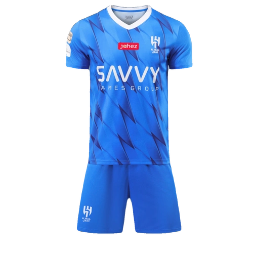 2324新款内马尔球衣沙特利雅得新月足球服套装男定制比赛训练队服