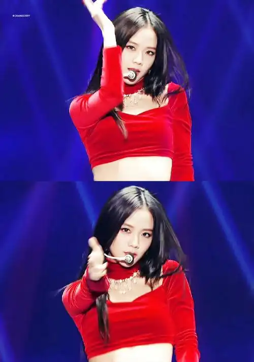 金智秀#绝美红衣秀,永远的名场面top1#朴彩英