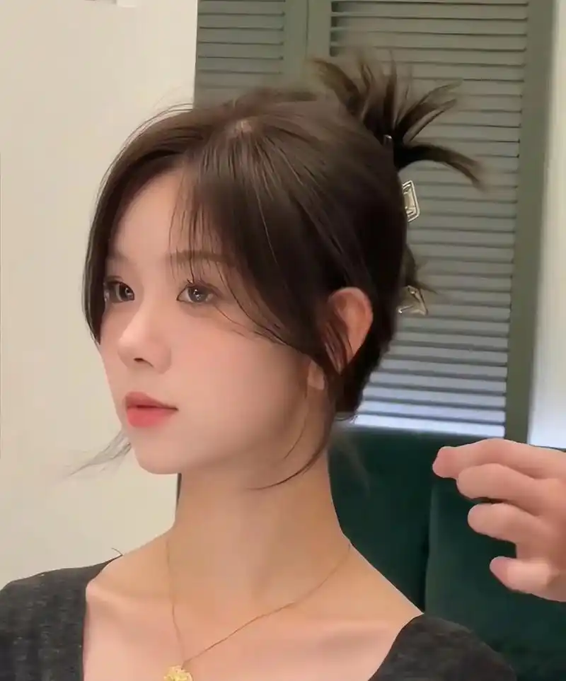 当你女友剪了张云英刘海以后,适合圆脸肉肉 - 抖音