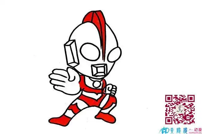 佐菲奥特曼的简笔画怎么画