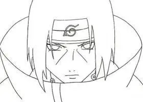 宇智波鼬简笔画 火影忍者晓组织宇智波鼬简笔画