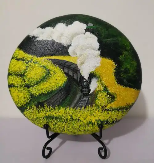 石头画风景画欣赏