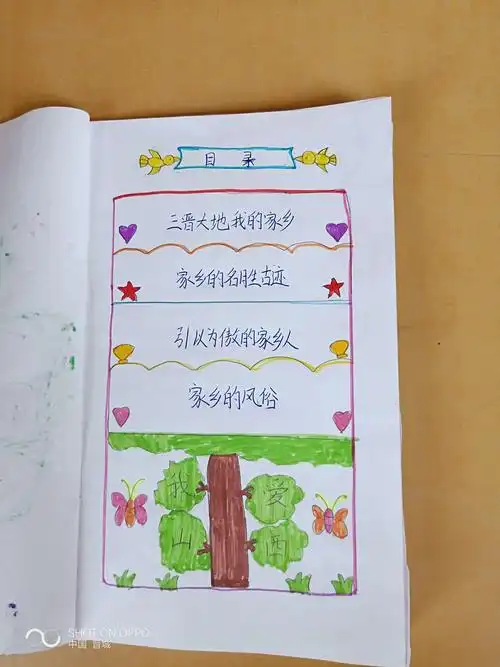 这是孩子们设计的目录