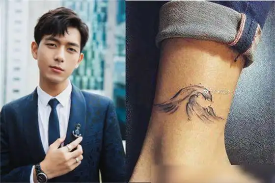 李现身上纹海浪纹身当得知纹身的意义后粉丝不淡定了