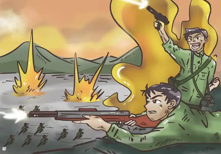 漫画作者:陆瑶1950年6月25日,朝鲜战争爆发.