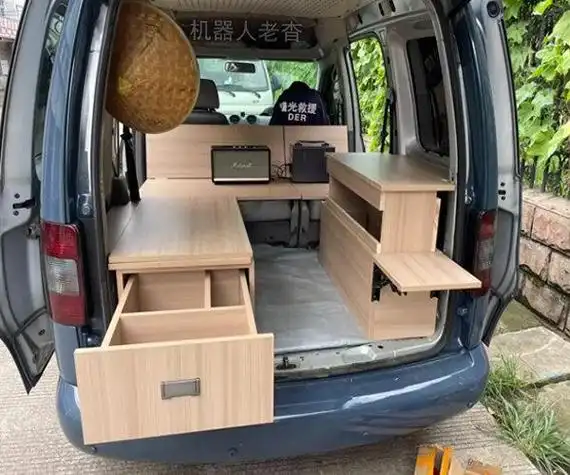 大众开迪改装床车旅行,5座mpv露营车自驾游_开迪社区_易车社区