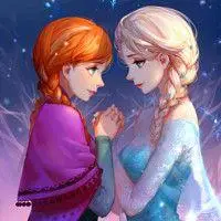 冰雪奇缘头像图片:情侣 雪宝 艾尔莎 安娜 驯鹿人物头像图片(1)-动漫