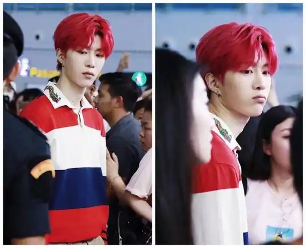 范丞丞出门了,这发色和打扮,看着有些像小龙虾!