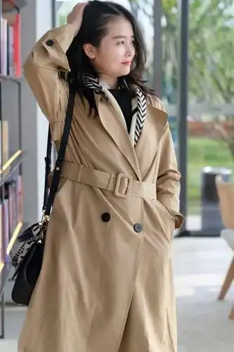 【liuyy】又是一年风衣季,卡其色经典款风衣和丝巾的一身搭配～_休闲
