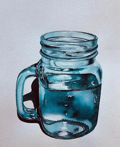 水彩玻璃的质感表现,爱上了这美妙的技法!_美术生微学堂_零二七艺考