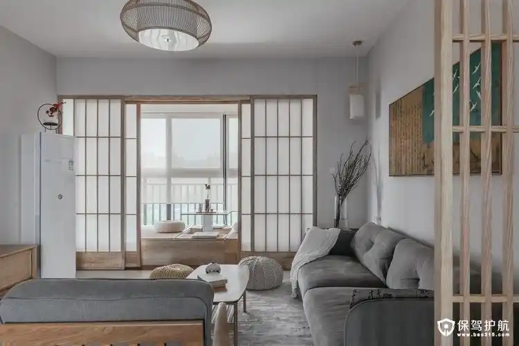 122平日式简约风三居室装修效果图