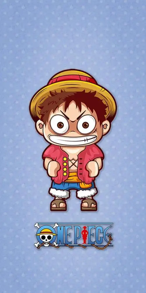 路飞q版可爱插画