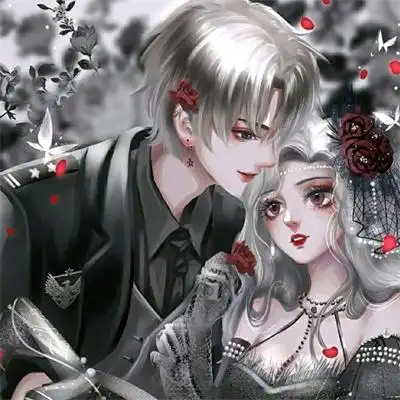 古风情头情侣仙气飘飘头像高清可爱超甜动漫情侣头像图片