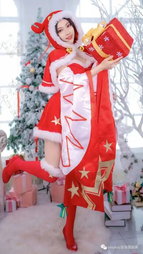 cos王者荣耀貂蝉圣诞恋歌cos正片米粒