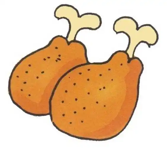 2022最新鸡腿简笔画 鸡腿简笔画图片大全