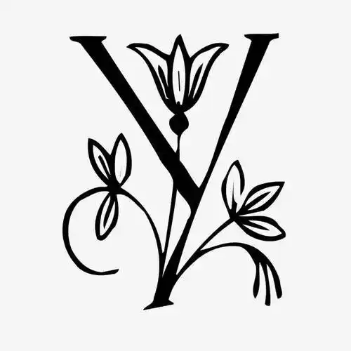 字母y花朵