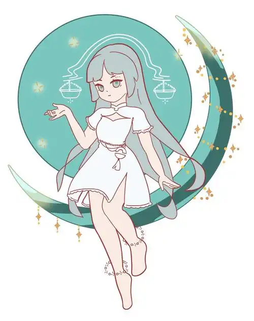 画***美的天秤座公主,磨金石插画分享十二星座小姐姐谁***美 - 玉三网