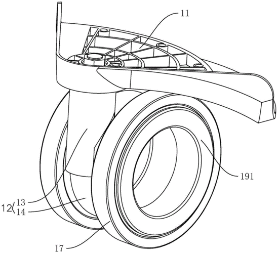 一种箱包万向轮的制作方法