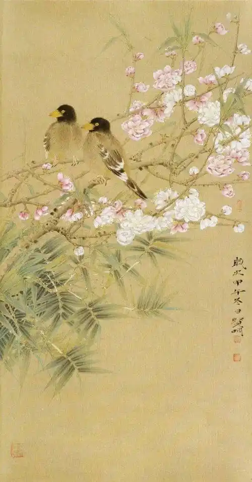 张贤明工笔花鸟画欣赏惊艳了双眼