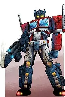 擎天柱vs威震天插画欣赏——好基友就要打一辈子