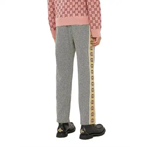 gucci古驰千鸟格女士休闲裤千鸟格44