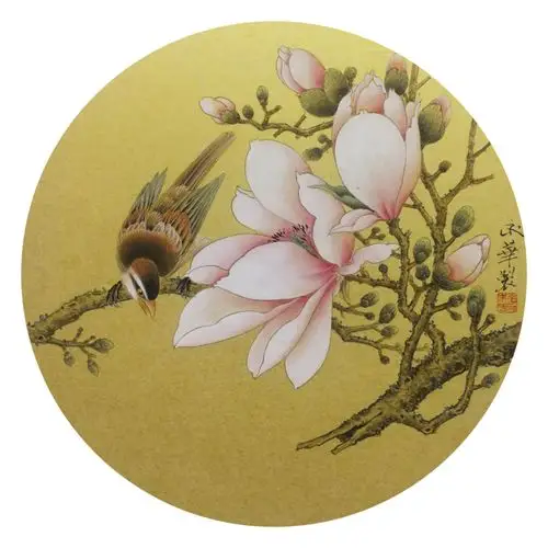 【清润秀雅】程永华花鸟扇面小品欣赏(九)