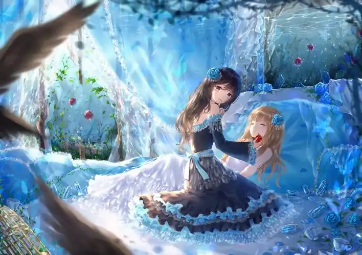 女孩子 百合 蔷薇 少女 苹果 4k动漫图片,4k高清动漫图片,娟娟壁纸