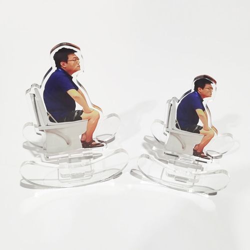 时代峰峻李飞周边同款摇摇乐椅人形立牌马桶亚克力拉屎瑶瑶乐