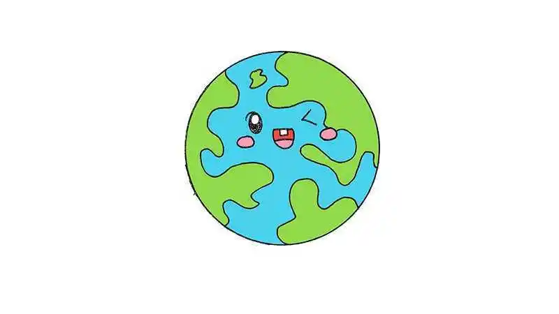 地球简笔画怎么画?