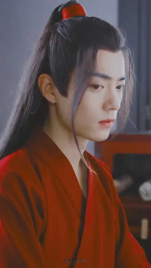 肖战魏无羡 红衣艳色 ,偏. 来自画也画应难就 - 微博