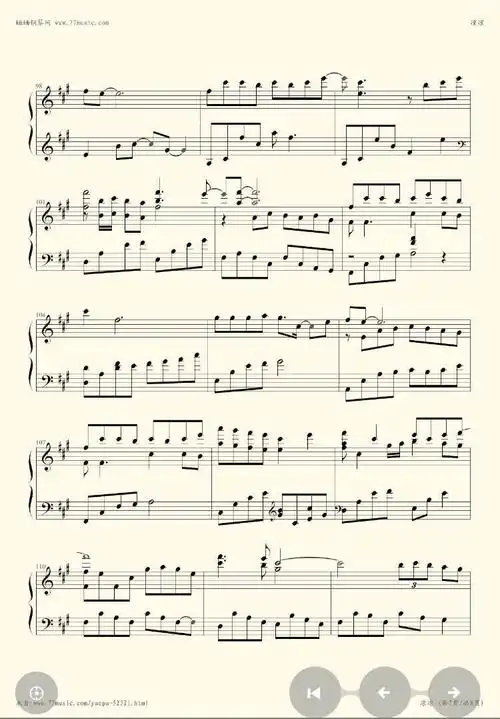 凉凉完全原声钢琴谱