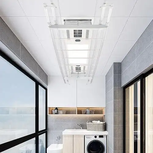 嵌入式集成吊顶智能电动晾衣架家用升降智能遥控阳台内嵌式凉衣机