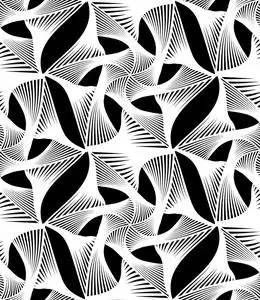 互连纹理矢量现代无缝几何模式 web,黑色和白色抽象几何背景,枕头打印