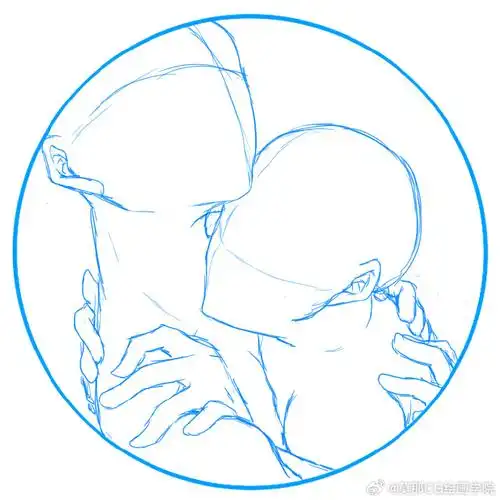 绘画超话#绘画参考##绘画素材#不同头像动作参考