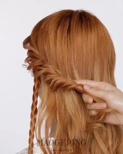 夏天不要披散头发了这样扎一半很好看