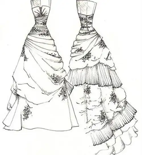婚纱设计图片欣赏 画好设计图要具备什么