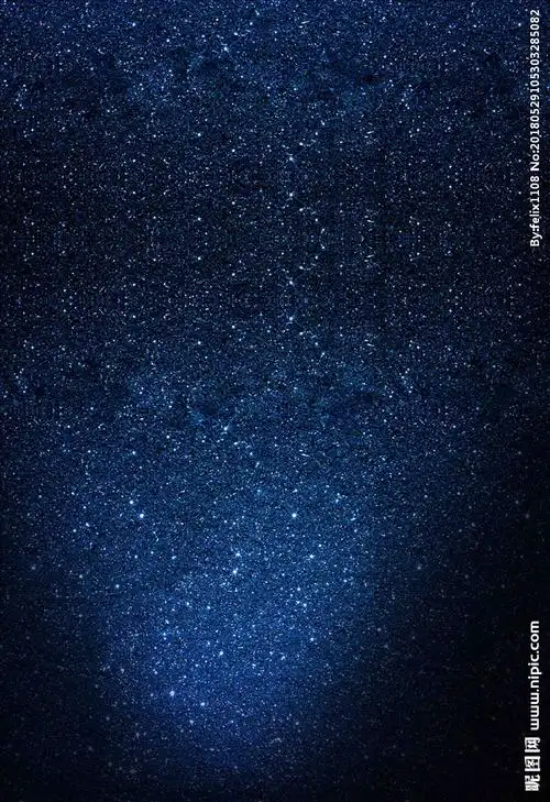 璀璨蔚蓝星空夜景图片