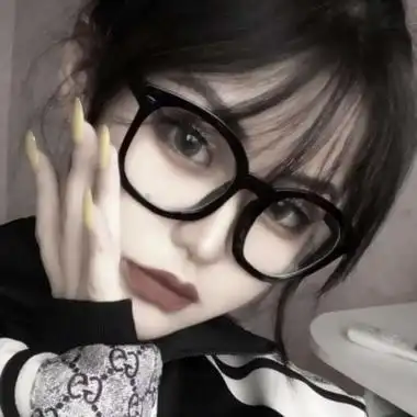 戴眼镜的女头气质,女生头像图片