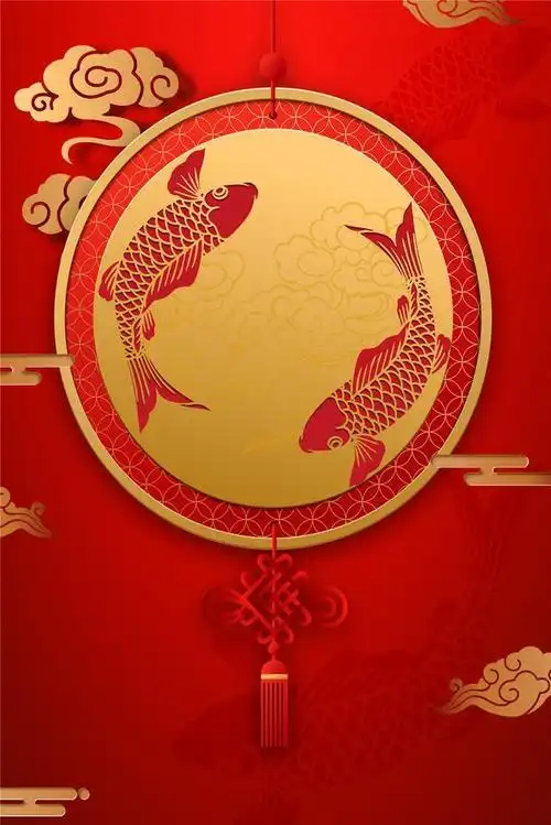 年年有鱼年年有余吉祥背景_网易订阅