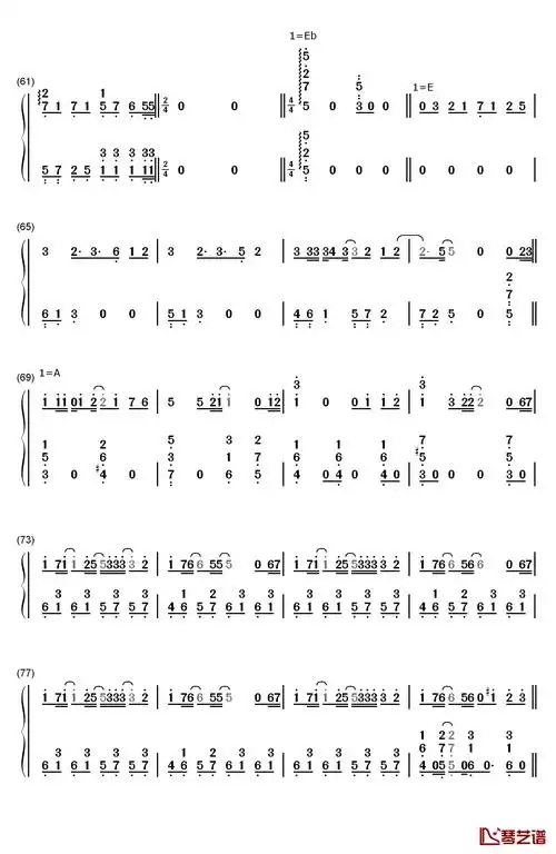 美丽之物钢琴简谱-数字双手-sound horizon  幻想乐团4