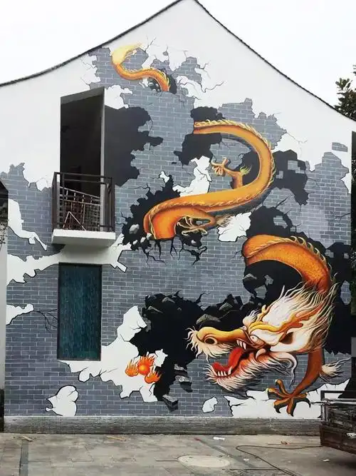 成都元田壁画3d立体画分享(第六篇)|其他|墙绘/立体画|元田艺术